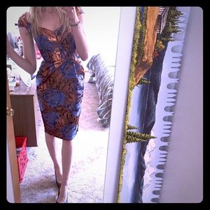 NWT ASOS jacquard Hitchcock dress size 4