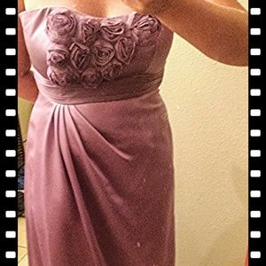 Purple bridesmaid dress