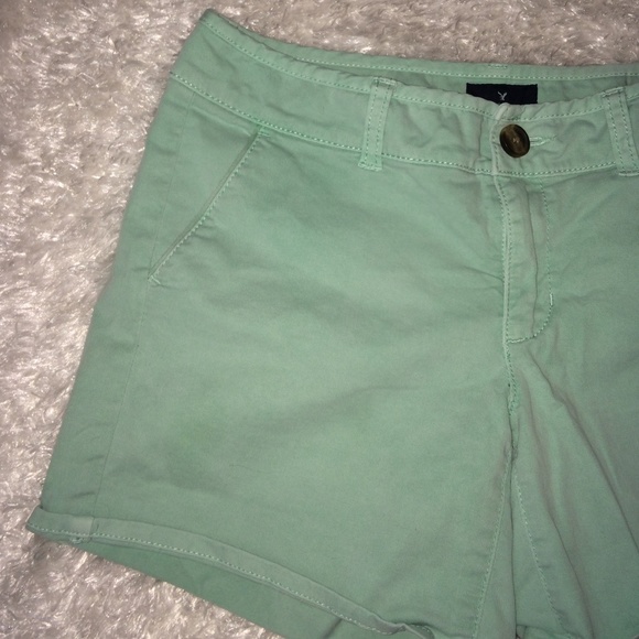 Sea Foam Green American Eagle Shorts - Picture 1 of 4
