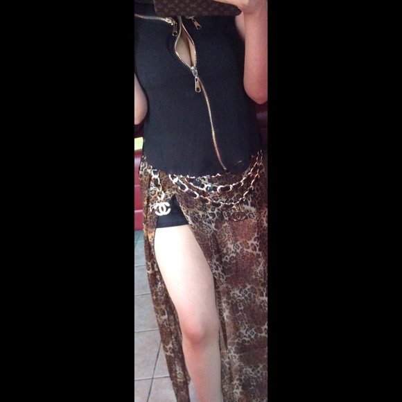 Chanel chain belt