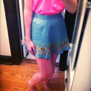 Price Drop 💙 Aztec print skirt from Francesca