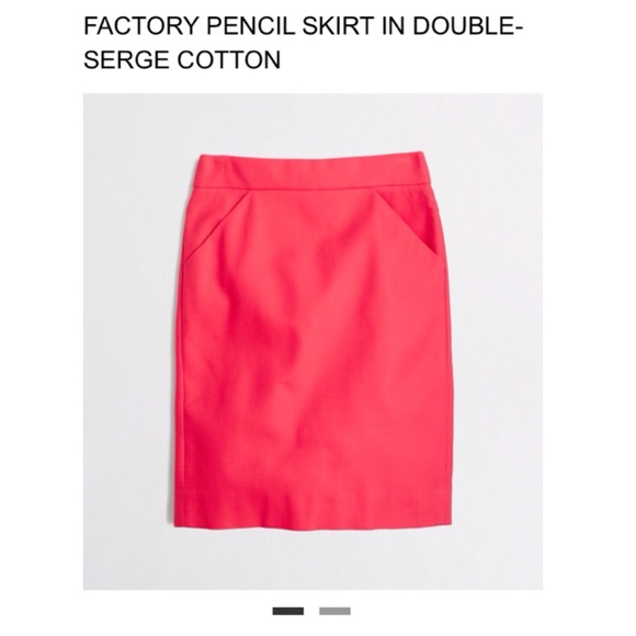 J. Crew Pencil Skirt in Double Serge Cotton