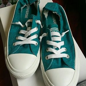 Converse teal lace shoreline