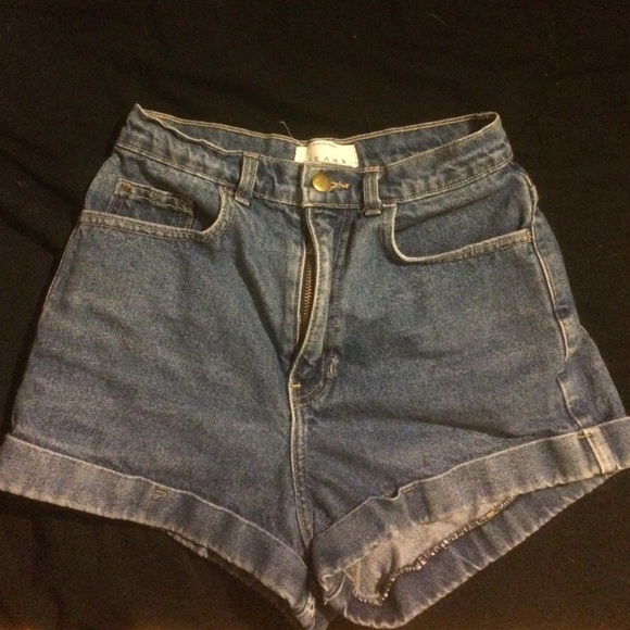 American Apparel High Waisted size 27 jean shorts