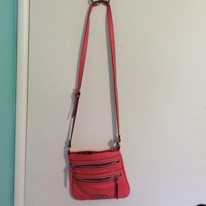 Hot pink small messenger bag, Nine West