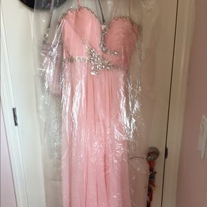 pink prom dress