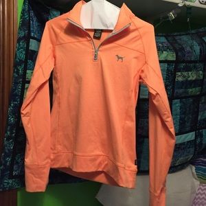 Pink Victoria's Secret quarter zip