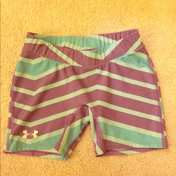 Under Armor blue and purple spandex