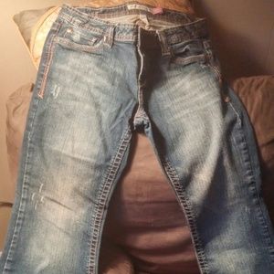 Aeropostale dark wash Bailey skinny flare