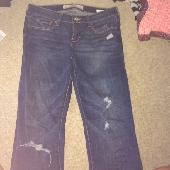 Abercrombie and Fitch 4s ripped jeans