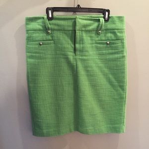 Club Monaco boucle green skirt