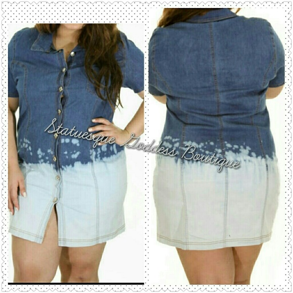 Denim shirt dress