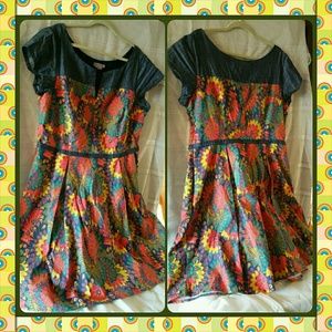 Pretty Flower Power Chambray eShakti dress