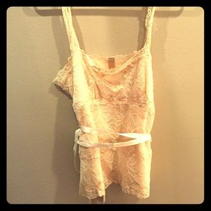 Lace Banana Republic sleeveless top