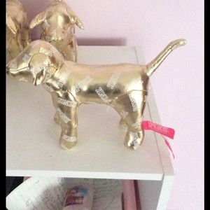 Gold & white PINK dog for @kennedywalls