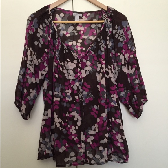 Old Navy Tops - ❗️SOLD ❗️ BRown Blouse