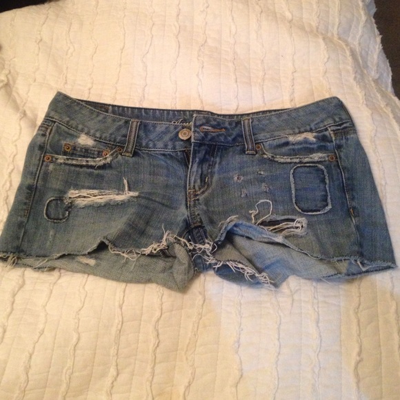 Blue jean shorts