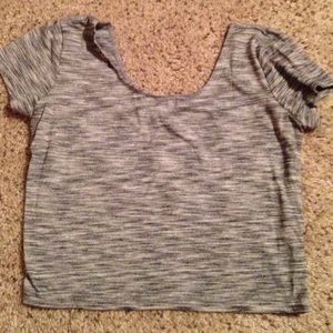 Heather Grey Crop Top
