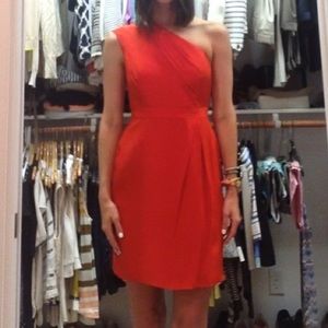 Shoshanna Red Silk Dress