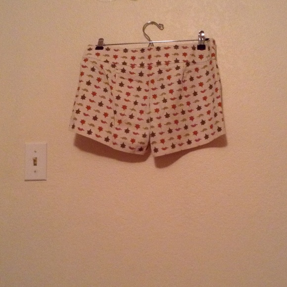 J.crew city fir size 4 cream with turtles - Picture 2 of 2