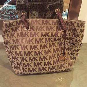 Michael Kors jet set tote brown
