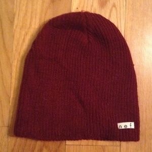 NEFF Maroon Beanie