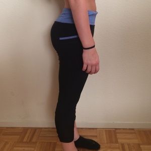 Vogo Pants & Jumpsuits - Vogo Black/Blue Band Yoga Pants! Vogo Pants & Jumpsuits - Vogo Black/Blue Band Yoga Pants!