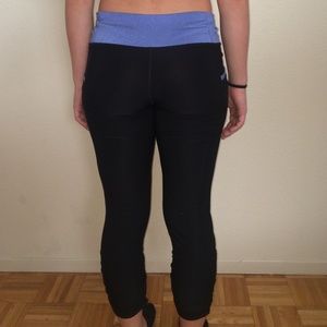 Vogo Pants & Jumpsuits - Vogo Black/Blue Band Yoga Pants! Vogo Pants & Jumpsuits - Vogo Black/Blue Band Yoga Pants!