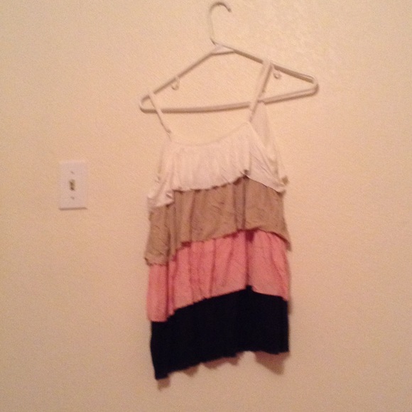 Forever 21 size medium white tan pink and black - Picture 2 of 2