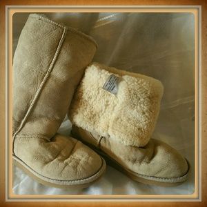 Beige Tall Ugg Boots