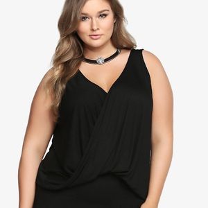 Torrid front draped shirt
