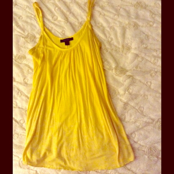 EXPRESS long yellow tank top 🌼