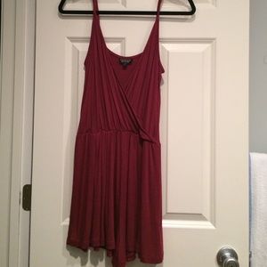 Topshop burgundy romper