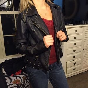 JouJou Black Studded Leather Jacket