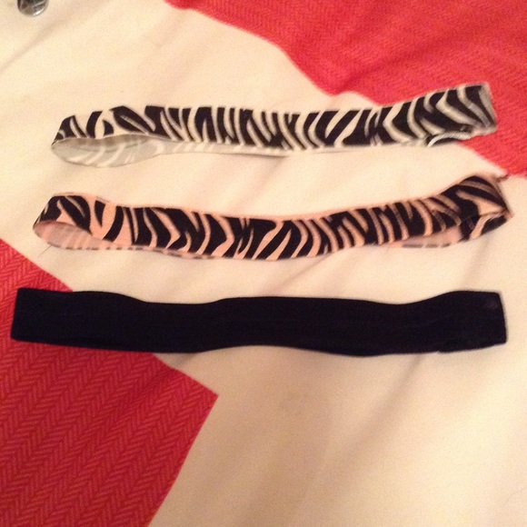 Set of three headbands 1zebra 1 pink zebra 1 black - Picture 1 of 1