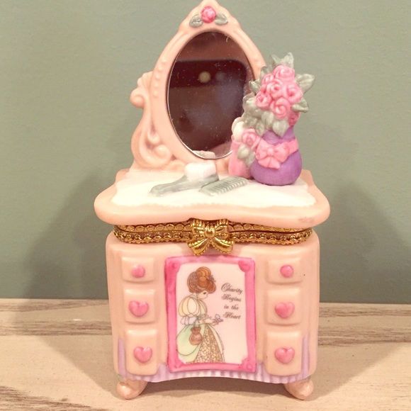 Precious moments vanity figurine