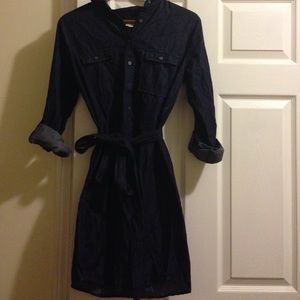 NWT Ann Taylor Loft long sleeved shirt dress