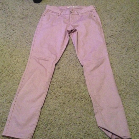Pale pink jeans