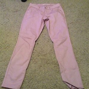 Pale pink jeans