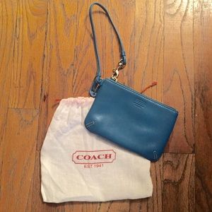 Leather Coach Wristlet