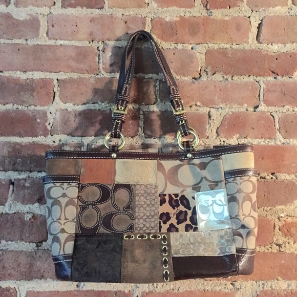 Coach Animal Patchwork Tote - Picture 1 of 4