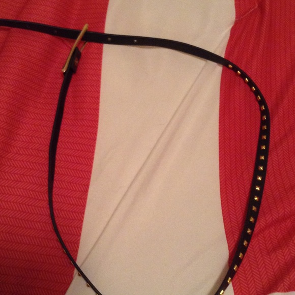 Black belt with gold studs
