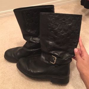 Vera Leather coach boots