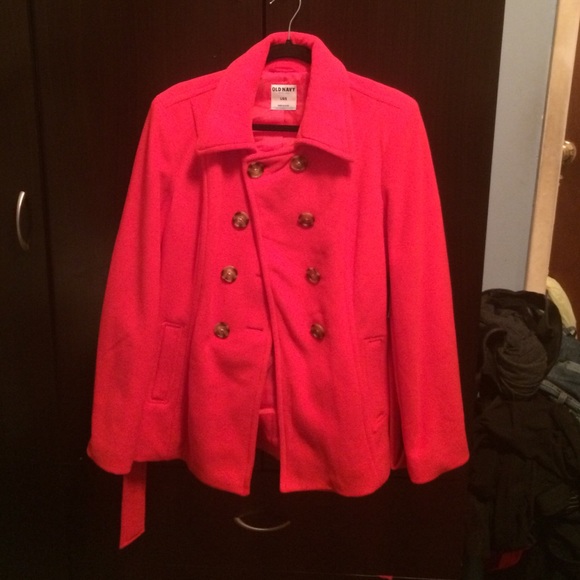 Orange Peacoat from Old Navy