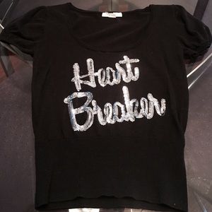"Heart Breaker" Thin Sweater Top