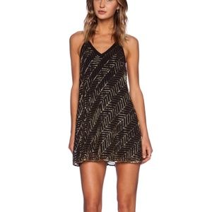 NBD beaded envy dress black