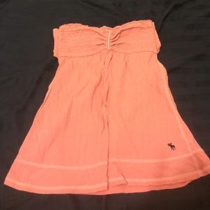 Pink A&F tube top