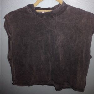 Grey Turtleneck Muscle Tee