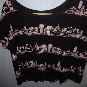 Forever 21 City Scene Short Sleeve