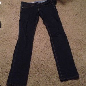 Blue skinny jeans